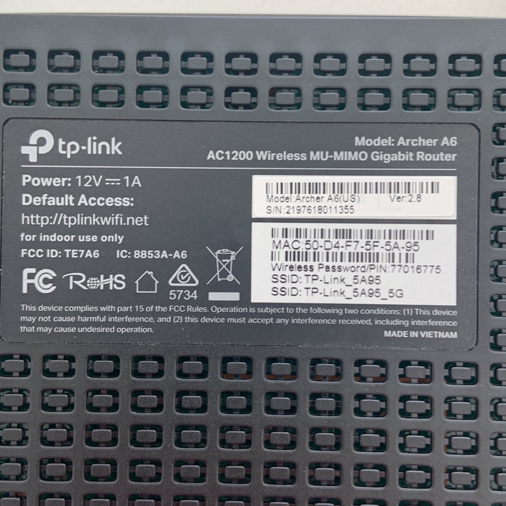 TP-Link AC1200 Gigabit WiFi Router - Picture 3 of 3